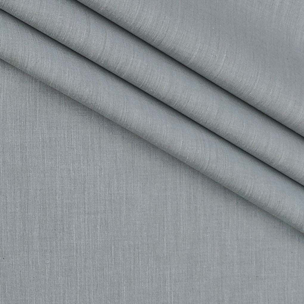 Shirt Fabric Raymond 100% cotton Slub Texture Pattern Colour Glacier Grey
